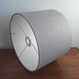 Grey Linen Lampshade - Plain Mid Grey Shade For Lamp Or Ceiling Light - thumbnail 4