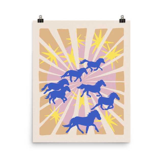 Year Of The Horse - 2026 Art Poster Chinese Zodiac Print - image 1