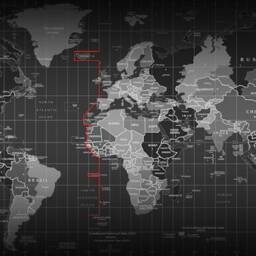 Map Of The World Black&white Modern Minimal Art Printed Custom Made Window - Min19 Roller Blind Regular Shade, Chain Or Cordless Operated - thumbnail 3