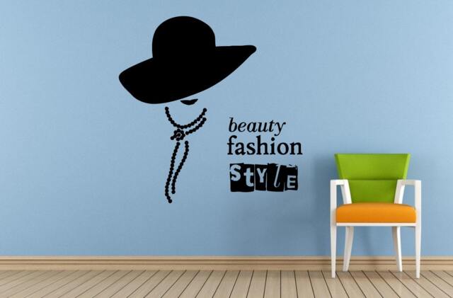 Beauty Fashion Style Salon Shop Woman Girl Wall Room Vinyl Mural Art Decor Decal Sticker L1676 - image 1