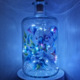 Koala Bear Bottle Lamp, Cute Animal Gift For Nature Lover - thumbnail 3