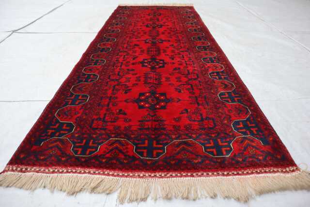 2'9x6'7 Ft Handmade New Runner Rug, Afghan Biljeck Brand Runner, Turkmen Livingroom Stair Office - image 1