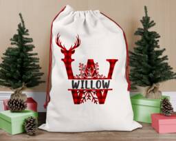 Personalised Christmas Sack Stocking, Santa Sack, Eve, Bag, Father Christmas, Present Eve Box