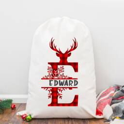 Personalised Christmas Sack Stocking, Santa Sack, Eve, Bag, Father Christmas, Present Eve Box - thumbnail 3