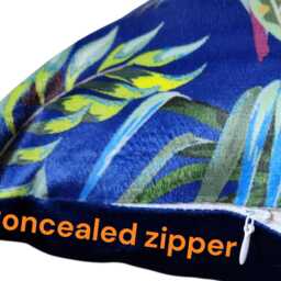 Tropical Heron Velvet Cushion Cover - Nature Lover Home Decor - thumbnail 4