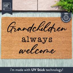 Grandchildren Always Welcome - Mother's Day Doormat Grandma Gift Grandparents Custom Mom Nan - thumbnail 1