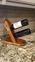 Wine Rack, Live Edge Black Walnut, Display, Date Night, Sommelier, Winery