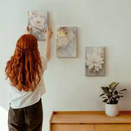 3 Piece Canvas Set - Flowers On A Light Background With Patterns, Creamy Wall Art, Plants & Hanging - thumbnail 1