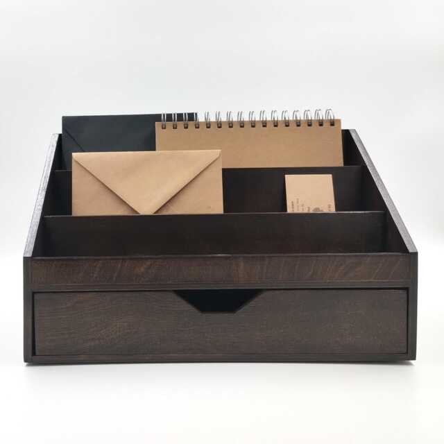 Desk Organizer - Dark Brown - image 1
