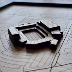 Reser Stadium Wall Art Laser Engraved Wood, Oregon State Beavers Gift - thumbnail 2