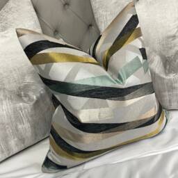 Decorative Linear Cushion Cover, Pillow Cover 16 - thumbnail 1