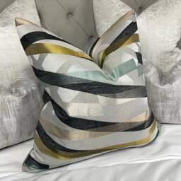 Decorative Linear Cushion Cover, Pillow Cover 16 - thumbnail 2