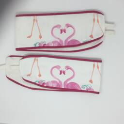 Laura Ashley Pretty Flamingo Pink Handmade Pair Of Curtain Tie Backs Piped Cerise