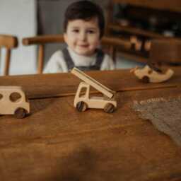 Baby Christmas Gift - Wooden Car Toys On Wheels For Kids 1 2 3 Year Old, Boy Gift, Educational Montessori Toddler - thumbnail 3