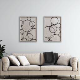 Carved Geometric Wood Art, Wall Decor, Rustic Hanging, Housewarming Gift, Handmade - thumbnail 1