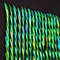 Jewel Beetle Wing Mosaic Natural Insect Art, Modern Home Decor - thumbnail 2