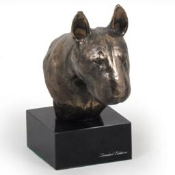 Bull Terrier - Small, Dog Marble Statue, Limited Edition, Artdog. Made Of Cold Cast Bronze. Solid, Perfect Gift. Limited Edition