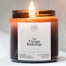 Vintage Bookshop Scented Candle, Bookish Gifts, Handmade Soy Wax - thumbnail 4