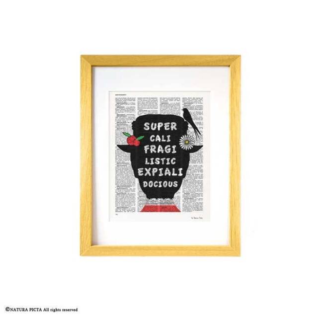 Mary Poppins Dictionary Art Print Supercalifragilisticexpialidocious - image 1