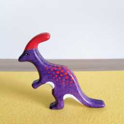 Wooden Dinosaurs Toy Set Handmade Beechwood Montessori Toys - thumbnail 4