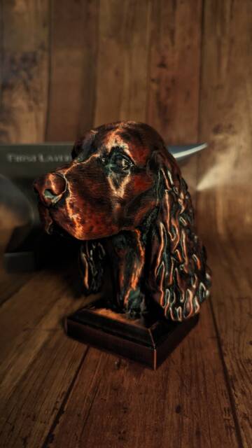 Cocker Spaniel Bust Statue 3D Printed Dog Lover Gift - image 1