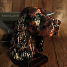 Cocker Spaniel Bust Statue 3D Printed Dog Lover Gift - thumbnail 2