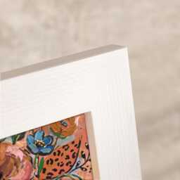Handmade White Picture Frame Striped Custom Size A4, A5 Wedding Photo Frames - thumbnail 4