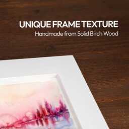 Handmade White Picture Frame Striped Custom Size A4, A5 Wedding Photo Frames - thumbnail 2