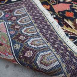 Handmade Wool Rug, Floral Geometric Garden Trees Design 4.3x7 Ft - thumbnail 4