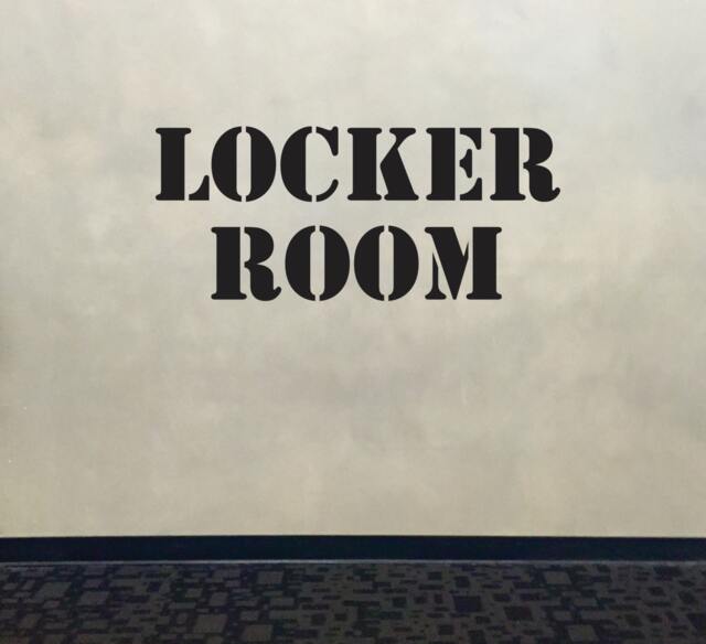 Locker Room Sign Decal. Door For Locker Room, Room Wall Decal, Gym Decal - image 1
