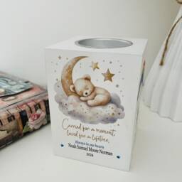 Memory Candle Holder, Baby Loss Candle, Memorial Sympathy, Never Forget, Miscarriage, Born Sleeping, Rainbow, Gone But Not Forgotten - thumbnail 4