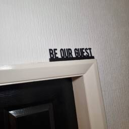 Be Our Guest Door Topper, Shelf Decor, Wall Quirky Home Interior Gift, Door Decoration - thumbnail 2