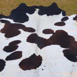 Brazillian Cowhide Rug-Genuine Black & White Cowskin-Speckled Hair On Hide For Living Room-Western Decor-Home Decor Floor Area Rug - thumbnail 4