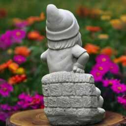 stone Football Gnome Sculpture Concrete With Ball Figurine Outdoor Sports Decoration Handmade Gnome Lover Gift Yard Art - thumbnail 4