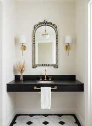 Arch Mirror - Decorative Handmade Cow Bone Wall - thumbnail 1