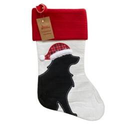 Personalised Christmas Stocking, Personalized Gift, Modern Dog - thumbnail 2