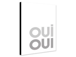 Oui Print - Modern Bathroom Art, Framed Canvas Or Poster - thumbnail 1