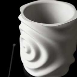 3D Printed Waterdrop Planter Unique Modern Design With Drip Tray - thumbnail 4