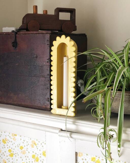 Handmade Ceramic Wall Hanging Candle Holder - Sconce Ready To Be Shipped - image 1