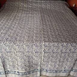 Decorative Beautiful Indian Handblock Kantha Quilt, Bedspread, Perfect Bed Matching Throw, Queen Size Cotton Bedcover, Quilt - thumbnail 4