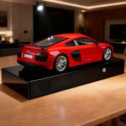 Audi R8 Car Alarm Clock - Realistic Engine Sound, Handmade, Enthusiast Gift - thumbnail 2