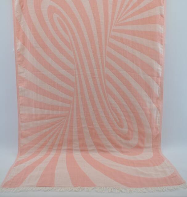 "Powder Pink Towel, Ultra Soft Towel, Double Face Towel, Turkish Towel, Shower Towel, Spa Towel, Organic Towel, Peshtemal, 34""x65" - image 1