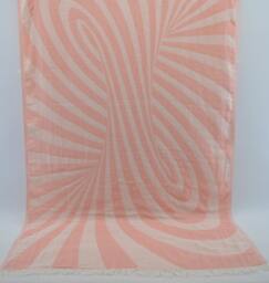 "Powder Pink Towel, Ultra Soft Towel, Double Face Towel, Turkish Towel, Shower Towel, Spa Towel, Organic Towel, Peshtemal, 34""x65" - thumbnail 1