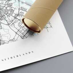 Amsterdam City Map Print, Home Decor, Wall Art, Poster, Framed - thumbnail 3