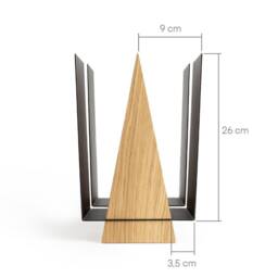 Modern Wood Magazine Rack Minimalist Home Office Decor - thumbnail 4