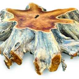 Large Round Spider Teak Root Coffee Table 100cm - thumbnail 3