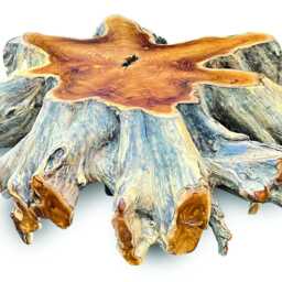 Large Round Spider Teak Root Coffee Table 100cm - thumbnail 2