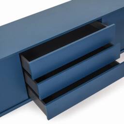 Vinyl Record Storage - Cabinet Player Stand Medium Sideboard Solid Wood Table Livlo N-S02 - thumbnail 4