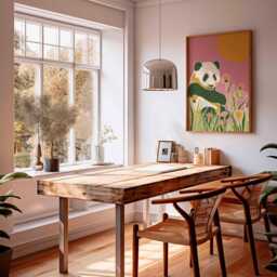 Panda Print, Cute Animal Poster, Wall Art, Nursery Decor Wildlife Bear Gift - thumbnail 3