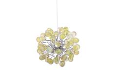 Pendant Lighting With Lemon Green Bubbles Light Fixture Chandelier For Hall, Bathroom, Bedroom Or Children Place